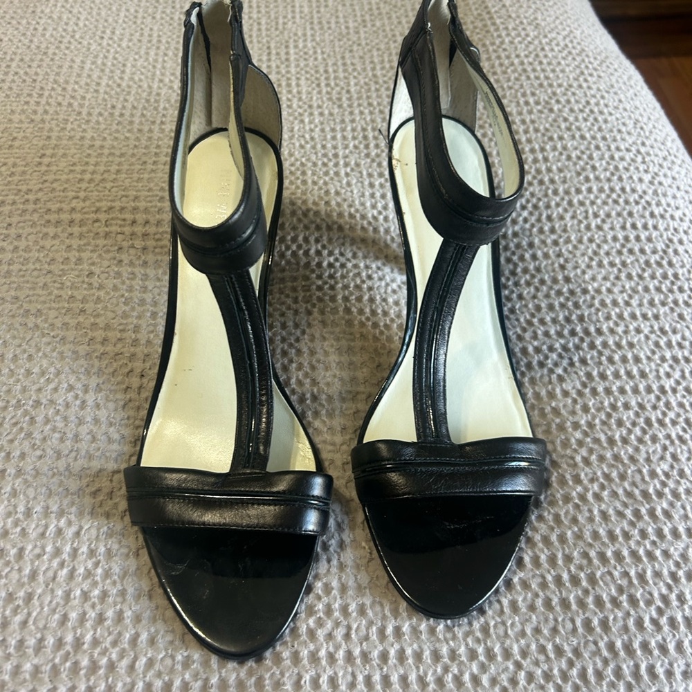 Nine West Black Strappy Heels